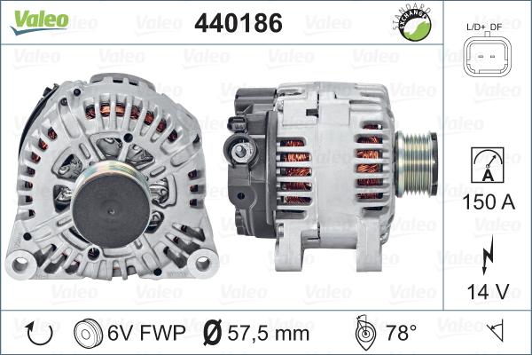 Valeo 440186 - Alternatore autozon.pro