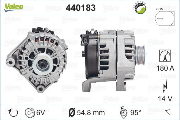 Valeo 440183 - Alternatore autozon.pro