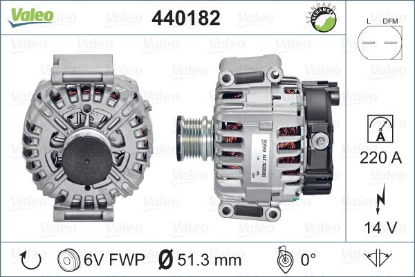 Valeo 440182 - Alternatore autozon.pro