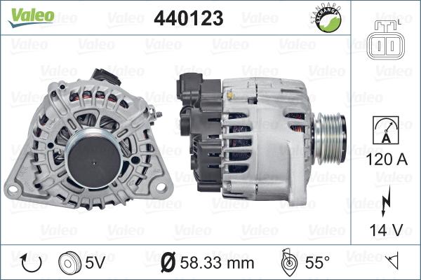 Valeo 440123 - Alternatore autozon.pro