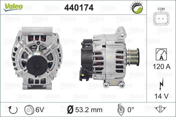 Valeo 440174 - Alternatore autozon.pro