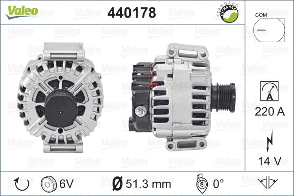 Valeo 440178 - Alternatore autozon.pro