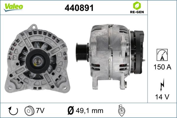 Valeo 440891 - Alternatore autozon.pro