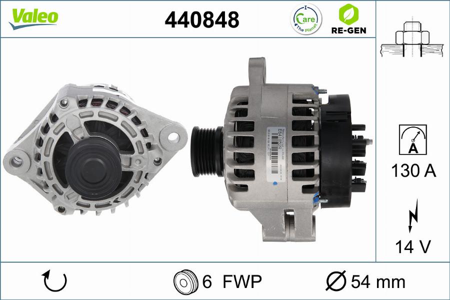 Valeo 440848 - Alternatore autozon.pro