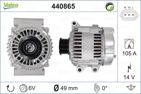 Valeo 440865 - Alternatore autozon.pro