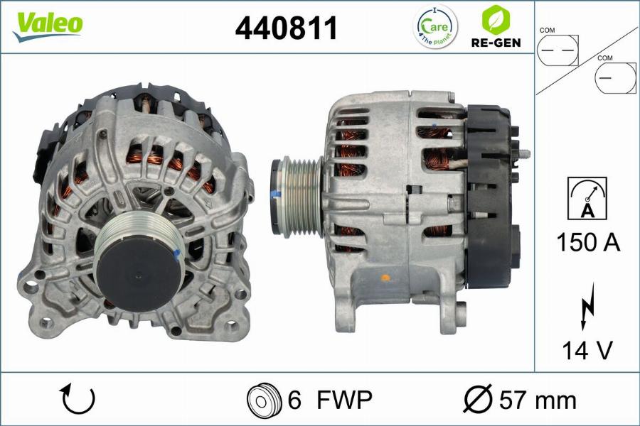 Valeo 440811 - Alternatore autozon.pro