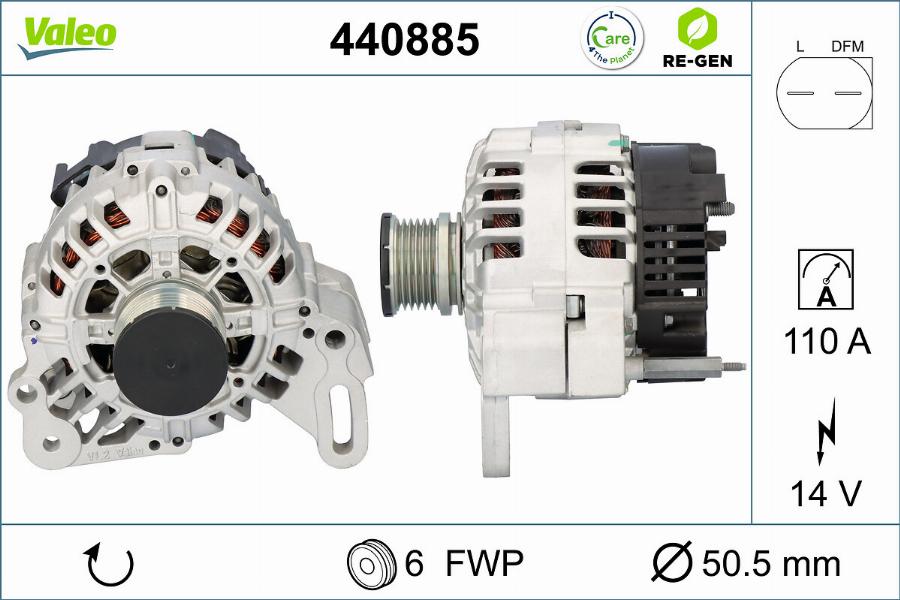 Valeo 440885 - Alternatore autozon.pro