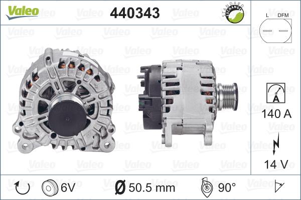 Valeo 440343 - Alternatore autozon.pro