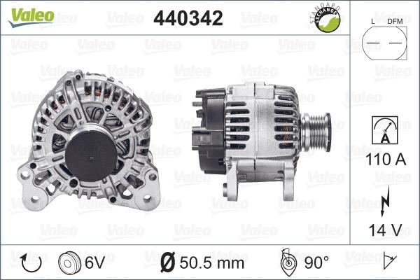 Valeo 440342 - Alternatore autozon.pro