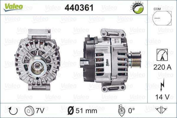 Valeo 440361 - Alternatore autozon.pro