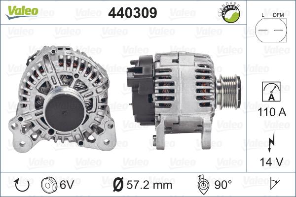 Valeo 440309 - Alternatore autozon.pro