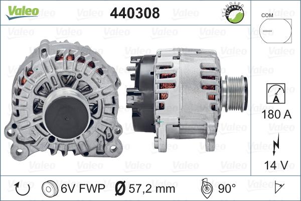 Valeo 440308 - Alternatore autozon.pro