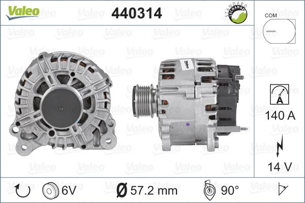 Valeo 440314 - Alternatore autozon.pro