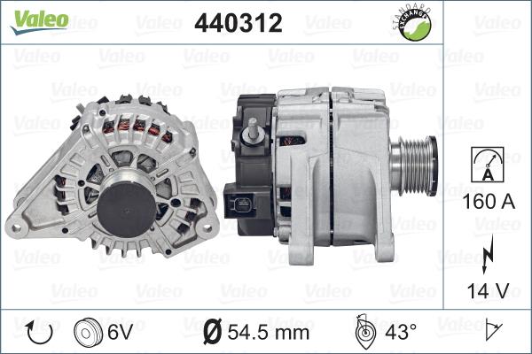 Valeo 440312 - Alternatore autozon.pro