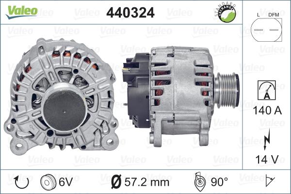 Valeo 440324 - Alternatore autozon.pro