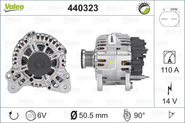 Valeo 440323 - Alternatore autozon.pro