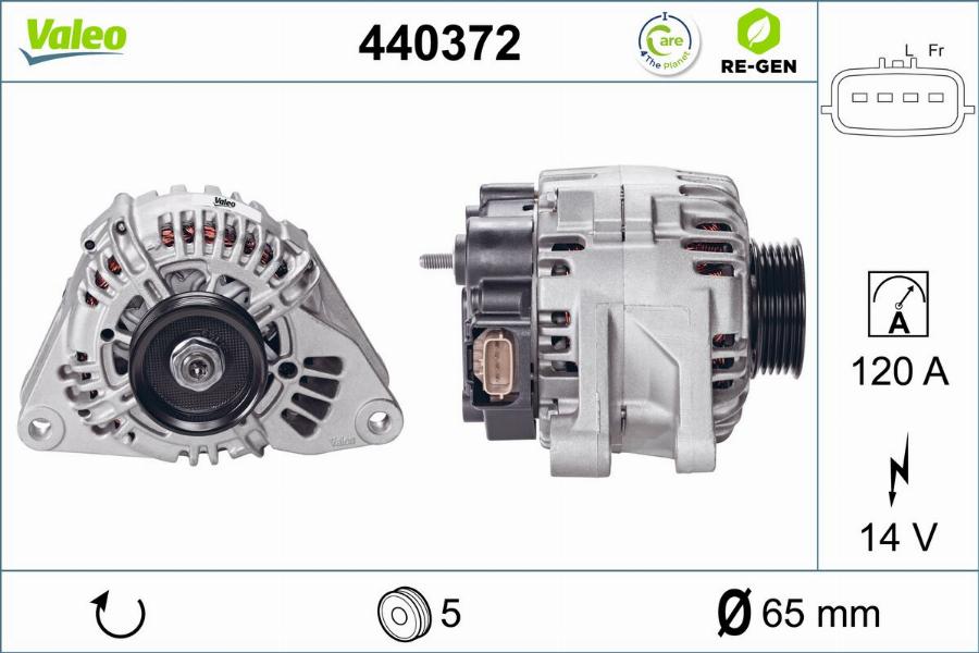 Valeo 440372 - Alternatore autozon.pro