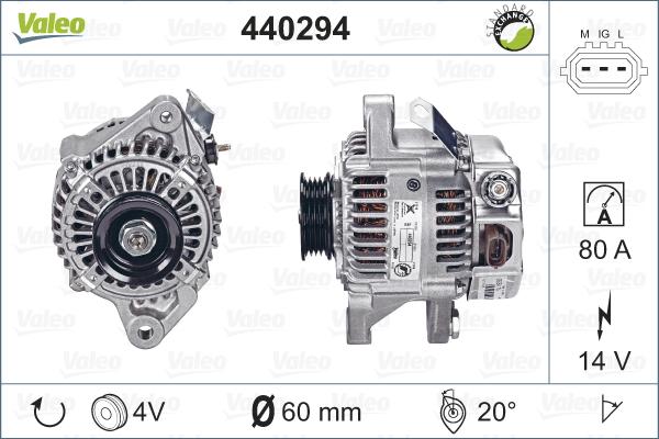 Valeo 440294 - Alternatore autozon.pro