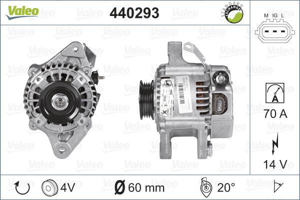 Valeo 440293 - Alternatore autozon.pro