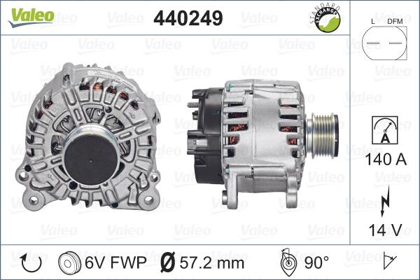 Valeo 440249 - Alternatore autozon.pro