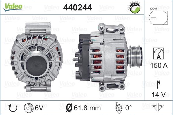 Valeo 440244 - Alternatore autozon.pro