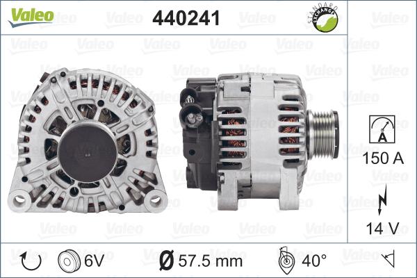 Valeo 440241 - Alternatore autozon.pro