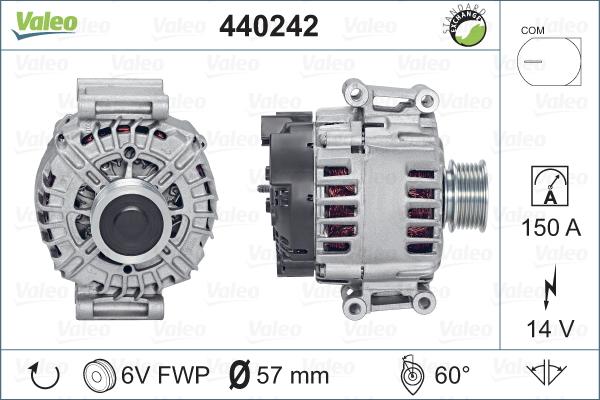 Valeo 440242 - Alternatore autozon.pro