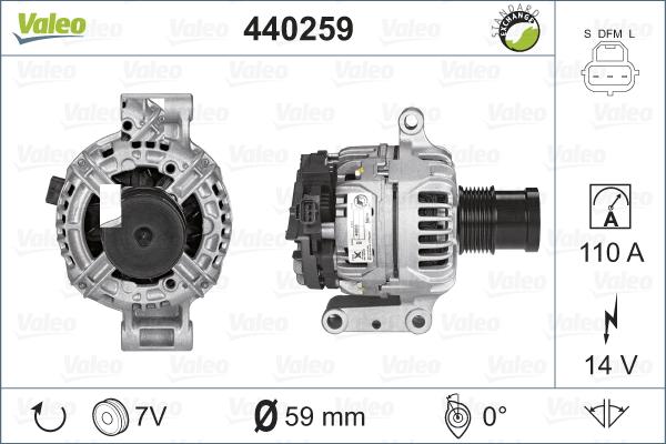 Valeo 440259 - Alternatore autozon.pro