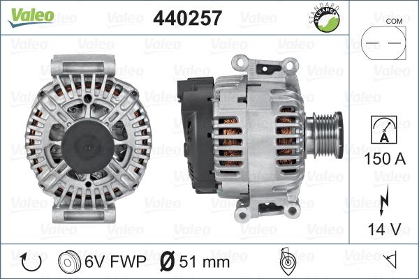 Valeo 440257 - Alternatore autozon.pro