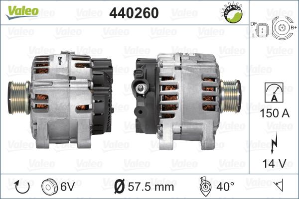 Valeo 440260 - Alternatore autozon.pro