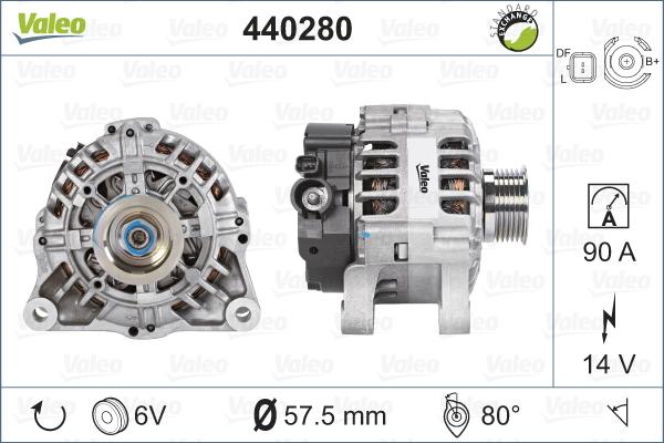 Valeo 440280 - Alternatore autozon.pro