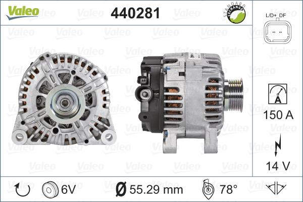 Valeo 440281 - Alternatore autozon.pro