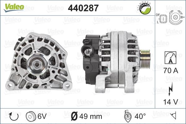 Valeo 440287 - Alternatore autozon.pro