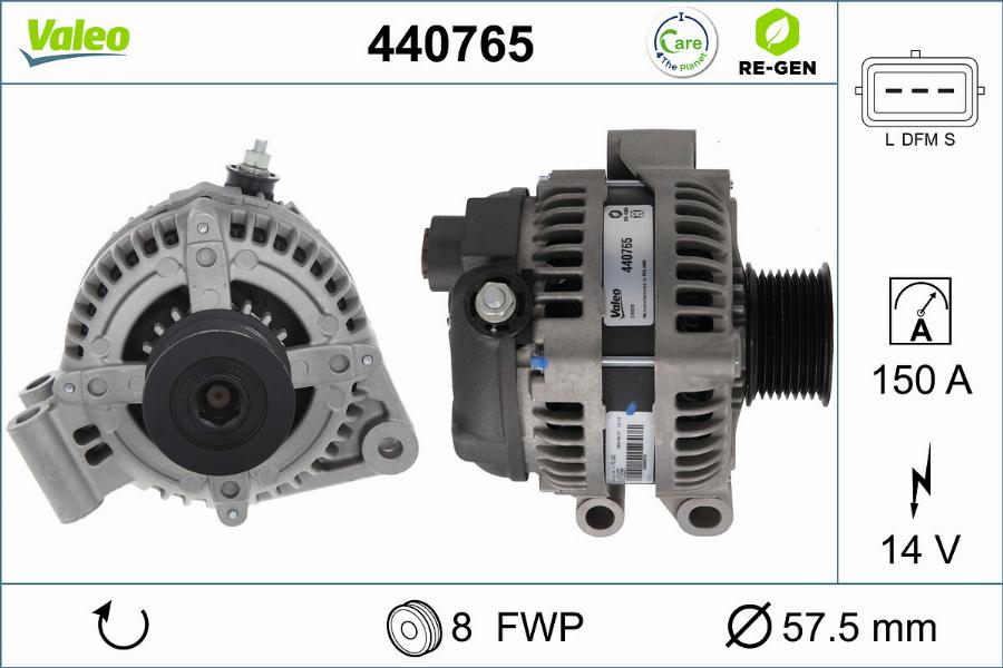 Valeo 440765 - Alternatore autozon.pro