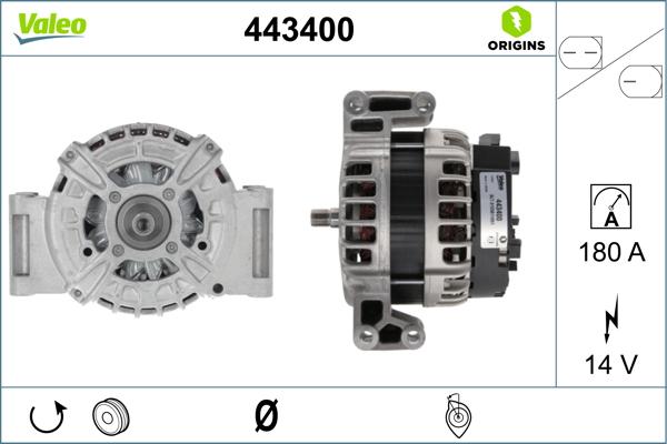 Valeo 443400 - Alternatore autozon.pro