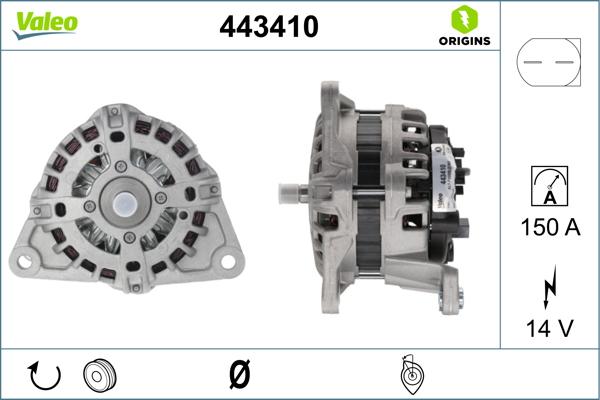 Valeo 443410 - Alternatore autozon.pro