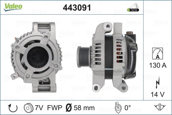 Valeo 443091 - Alternatore autozon.pro