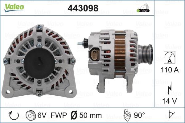 Valeo 443098 - Alternatore autozon.pro