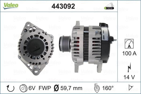 Valeo 443092 - Alternatore autozon.pro