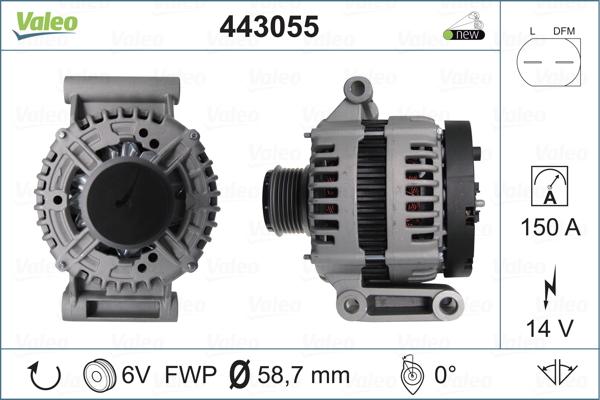 Valeo 443055 - Alternatore autozon.pro