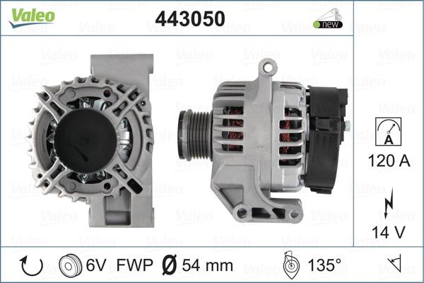 Valeo 443050 - Alternatore autozon.pro