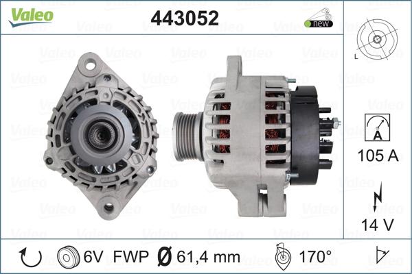 Valeo 443052 - Alternatore autozon.pro