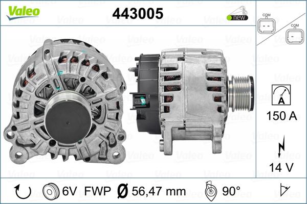 Valeo 443005 - Alternatore autozon.pro