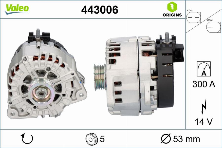 Valeo 443006 - Alternatore autozon.pro