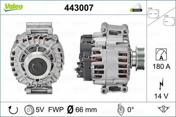 Valeo 443007 - Alternatore autozon.pro