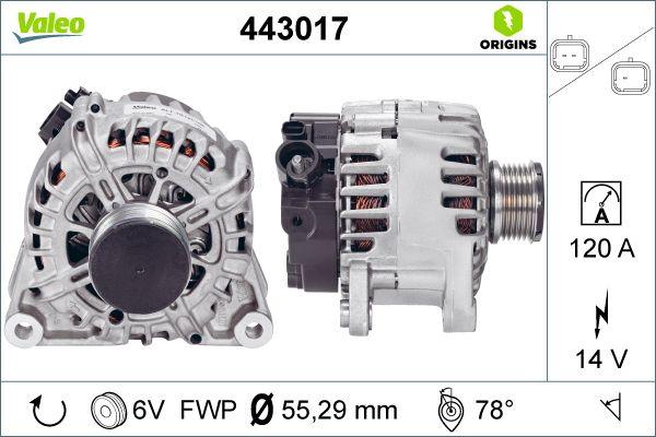 Valeo 443017 - Alternatore autozon.pro