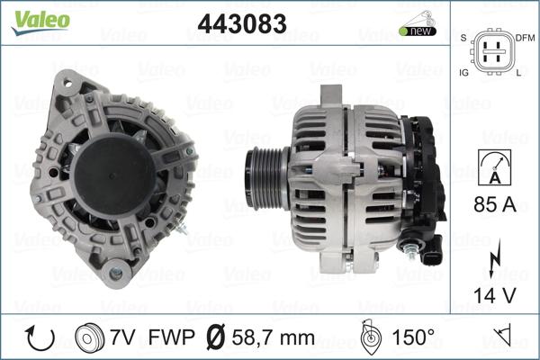 Valeo 443083 - Alternatore autozon.pro