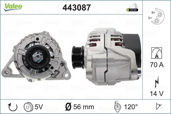 Valeo 443087 - Alternatore autozon.pro