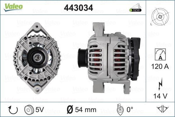 Valeo 443034 - Alternatore autozon.pro