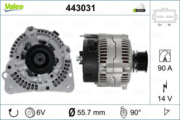 Valeo 443031 - Alternatore autozon.pro